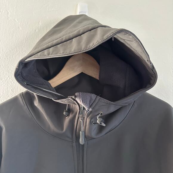 ESDY Outdoor Tactical Full Zip Hooded Jacket Soft Shell Charcoal Gray Size 3XL - Picture 3 of 12